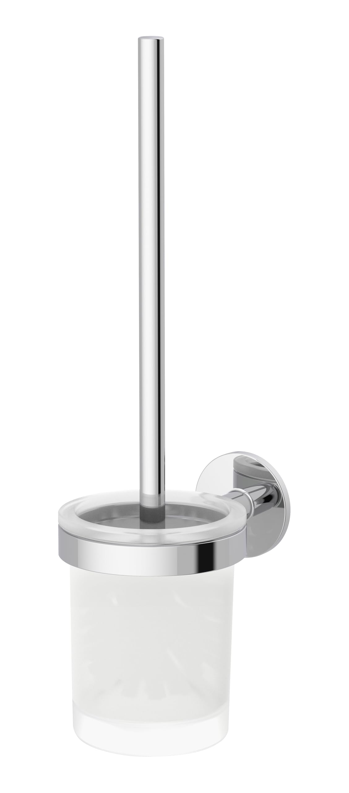 Lenz WC-Bürstengarnitur VIDA in Chrom – Platzsparende Wandmontage
