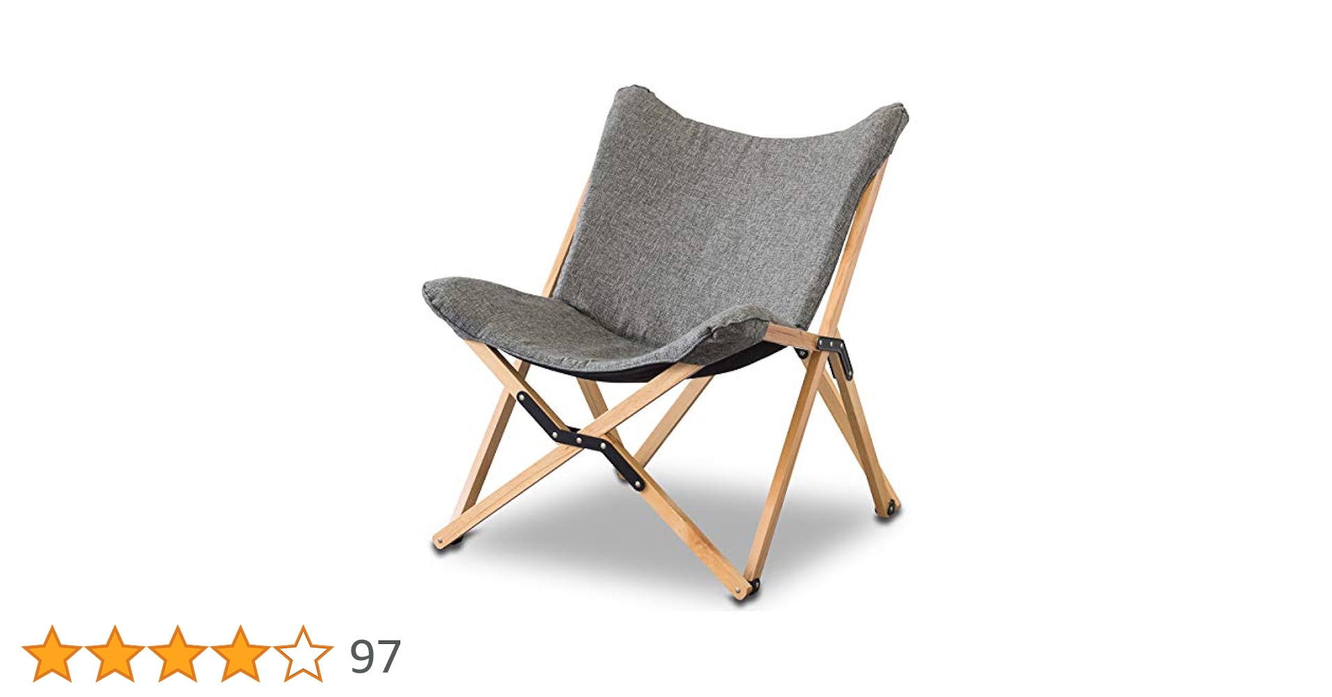 フィールドア　バタフライチェア　グレー　４脚セット フィールドア バタフライチェア グレー 4脚セット Amazon.co.jp