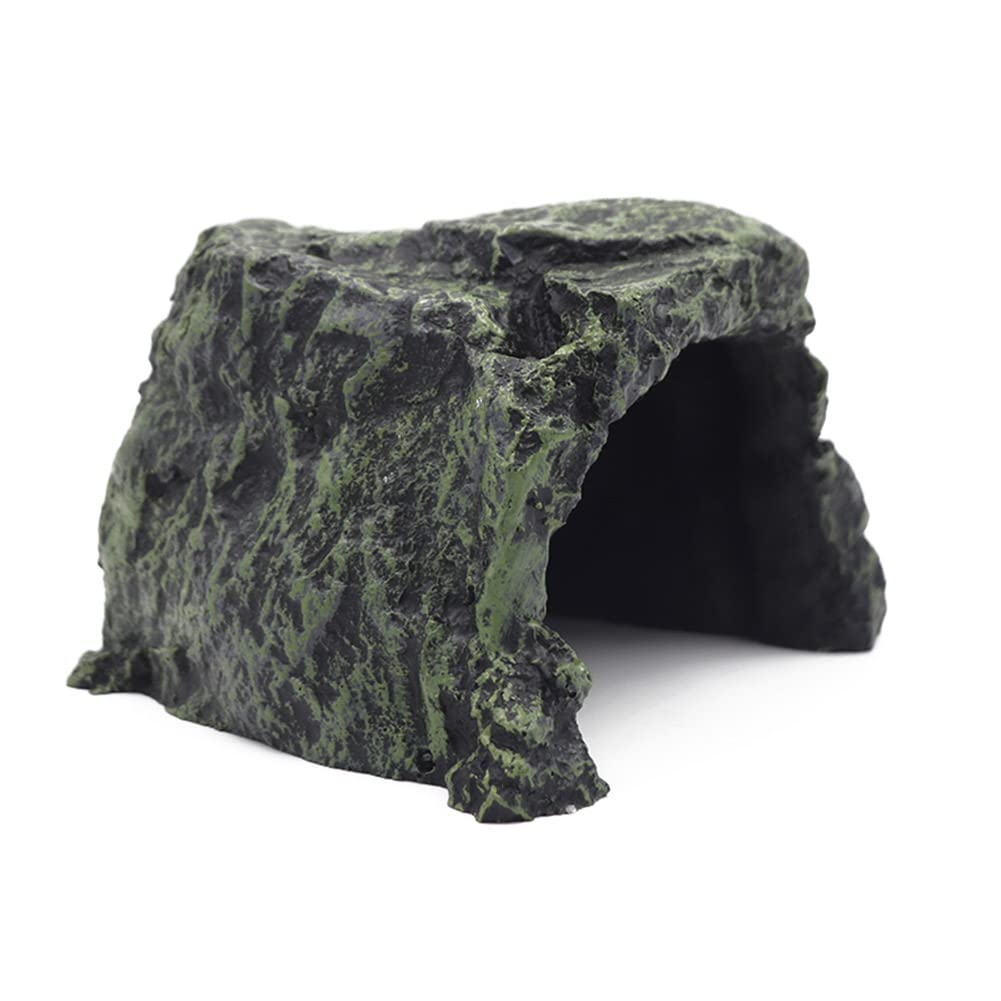 MasXirch Rettile Roccia Nascondi Rettile Roccia Nascondi Grotta Rettile Nascondi Tartarughe Nascondiglio per Drago Barbuto Tartaruga Piccole Lucertole Pesci Anfibi (Colore 2)