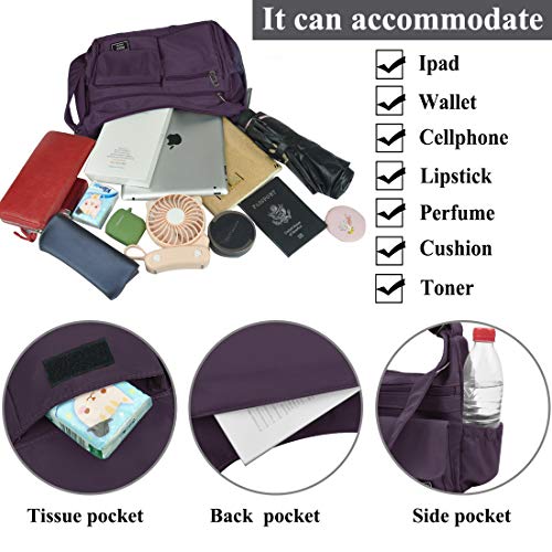 Image of VOLGANIK ROCK Crossbody Bags for Women RFID Lightweight Travel Shoulder Bag Waterproof Nylon purses and handbags Pocketbook