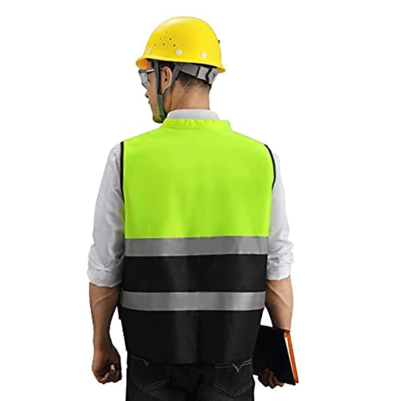 Chalecos de Seguridad Chaleco de Seguridad Ligero Chaleco Reflectante de construcción con Cremallera Traje Reflectante de Alta Visibilidad Chalecos Reflectantes de Seguridad Simples Respirable