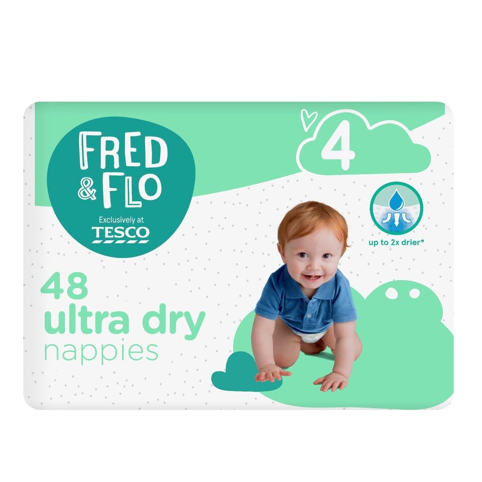 Fred & Flo Size 4 Nappies 48 Pack