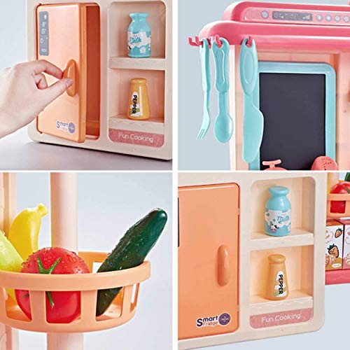 Image of Kids Kitchen Playset, & Sounds, Play Sink Suitcase Shape Kitchen Hand Bag Accessories Set for 4 Year Old Girls