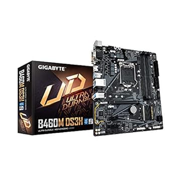 Gigabyte B460M DS3H (LGA1200/Intel/B460/Micro ATX/M.2/SATA 6Gb/s/USB 3.2 Geração 1/DDR4/Placa-mãe)