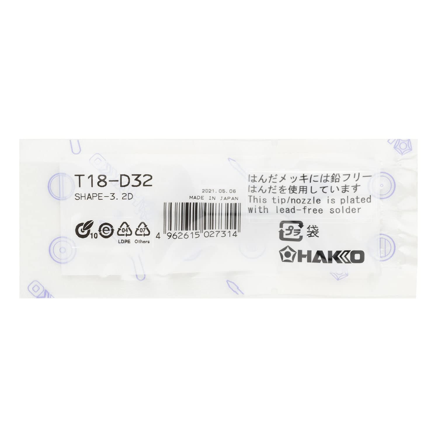 Hakko T18D32P Tip dla stacji Fx-888, 3,2mm (japoński import)