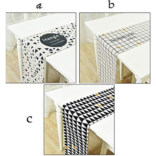 Chemin de table à la maison vêtement de table de restaurant chic motif géométrique C - 3