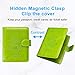 Passport Holder Cover, ACdream Protective Premium Leather RFID Blocking Wallet Travel Case for Passport/Credit Card/Air Ticket, Apple Green