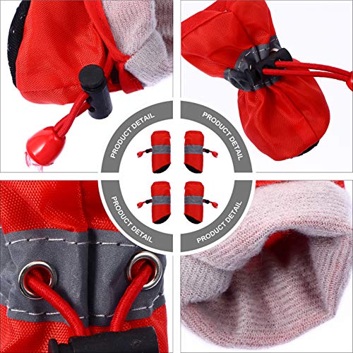 Balacoo 4 peças de sapatos para cães de Natal para animais de estimação, respiráveis, antiderrapante