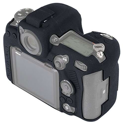 Funda para cámara Nikon D500 de silicona negra miniatura 3