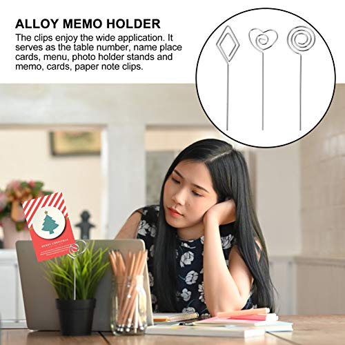 Toyvian 10Pcs Porta NÃºmero de Mesa Liga Diy Lugar Porta CartÃµes Porta-CartÃµes Imagem Memo Nota Fo