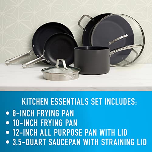 Image of Calphalon Classic Hard-Anodized Nonstick Cookware Kitchen Essentials Set