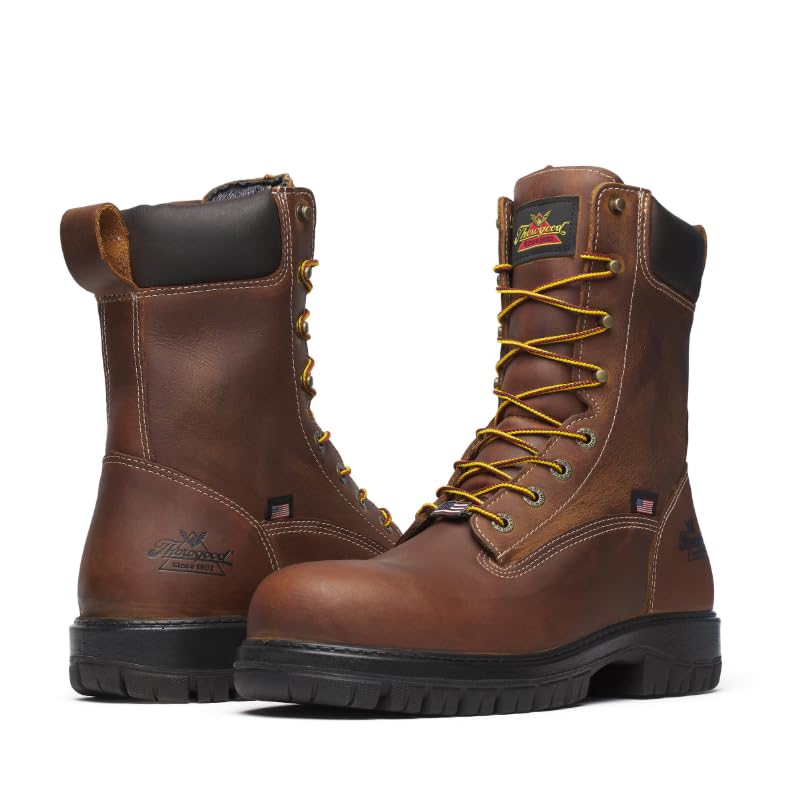 Thorogood Genesis Unline 8'' Nano Safety Toe Men's Industrial-and-Construction-Boots, Durable, Lightweight, Slip-Resistant4