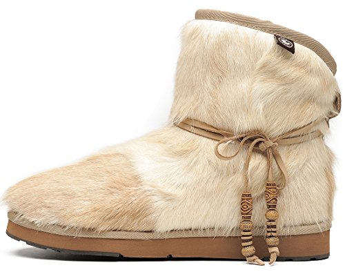 Aumu Women's Classic Mini Sheepskin Winter Boot Fur Boot White Size 7