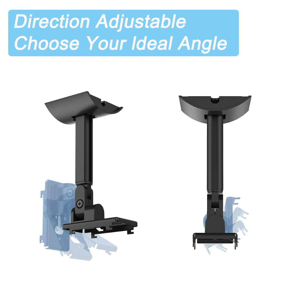 2 supporti da soffitto per altoparlanti, staffa di montaggio per altoparlanti surround regolabili, compatibile con Bose UB-20 Serie II, bianco