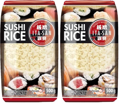 ITA-SAN - Arroz para sushi (1 x 500 g) (Paquete de 2)