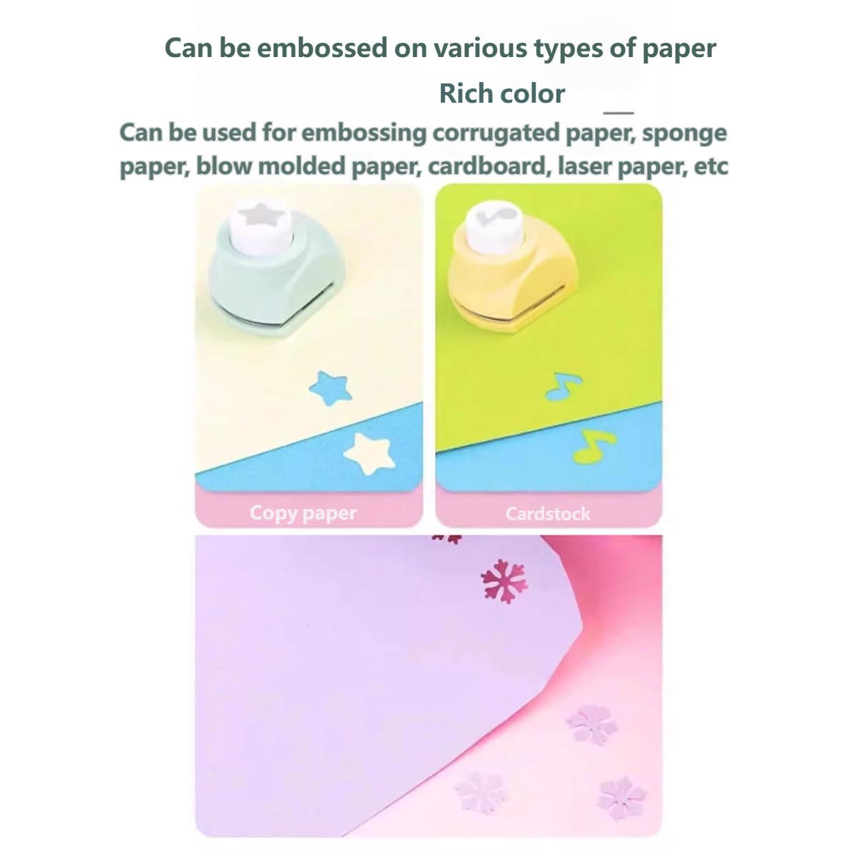 Creative Kids Diy Puncher Craft Set,Craft Scissors Set,Craft Scissor SetKids,Craft Scissors And Hole Punch Sets Kid,Craft ScissorsForKids,Hole Punch Shapes,Multiple Style Paper Shape Cutters (*2)