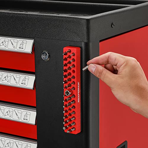 Image of MIXPOWER 1 /4 inch Magnetic Bits Holder,43 Hole Hex Bit Organizer with Strong Magnetic Base, Magnetic Tool Organizer