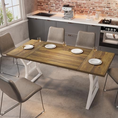 708inchdiningtable68personkitchentablewithheavydutymetallegsfarmhousediningroomtableforkitchenlivingroom Urban Country Home Decor 708 inch dining table 6 8 person kitchen table with heavy duty metal legs farmhouse dining room table for kitchen living room urban country home decor