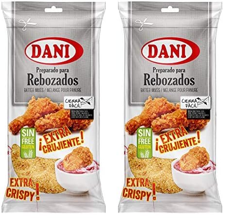 Dani - Preparado para Rebozados SIN GLUTEN 470 gr (Paquete de 2)