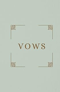 Vows: Modern Wedding Vow Book, Gender-Neutral Journal for Bride and Groom, Marriage Keepsake Book, Vow Renewal