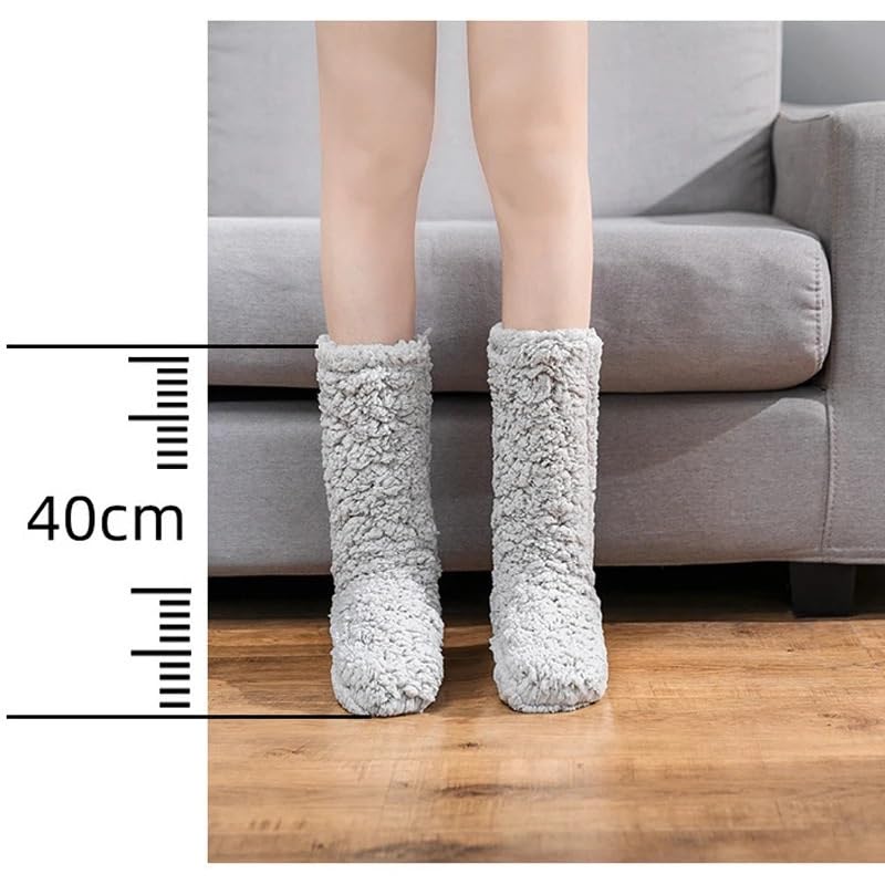 Floor Socks Autumn and Winter Velvet Coral Fleece Socks Sleep Home Slippers Elastic No-Slip Snow Socks Carpet Socks2