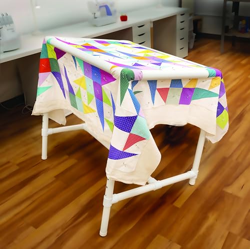 Dritz Quilter's Floor Frame, Adjustable, White