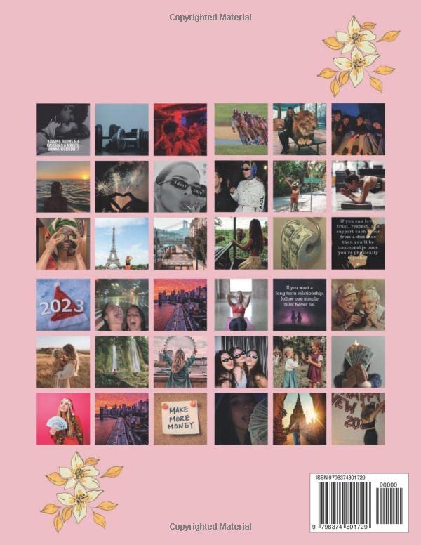 Livre Vision Board Fleurs pour Éviter la Page Blanche en Manifestation - 3