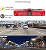 RED WOLF Third 3rd Brake Light Backup Camera for Chevrolet Express/GMC Savana 1500 2500/3500 2003-2019 Vans Upgrade Vehicle Lights w/Integrated Reverse Camera, 8 IR Night Vision, Adjustable Guidelines