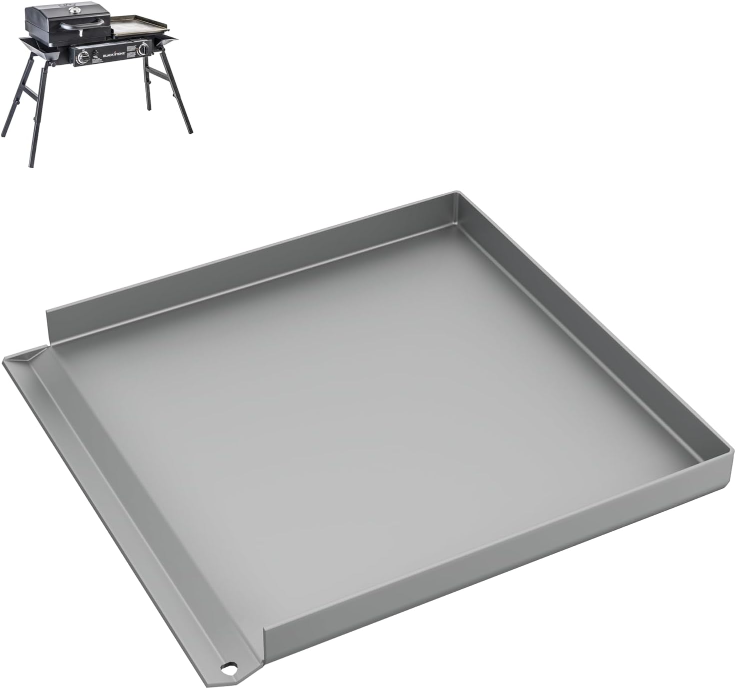 Griddle Replacement Top for Blackstone Tailgater Combo 1555 1827 and Rec 1504 Gas Grills, Powder Coated Steel Flat Top Grill Part for Blackstone RP 90408 - Image 1 of 7