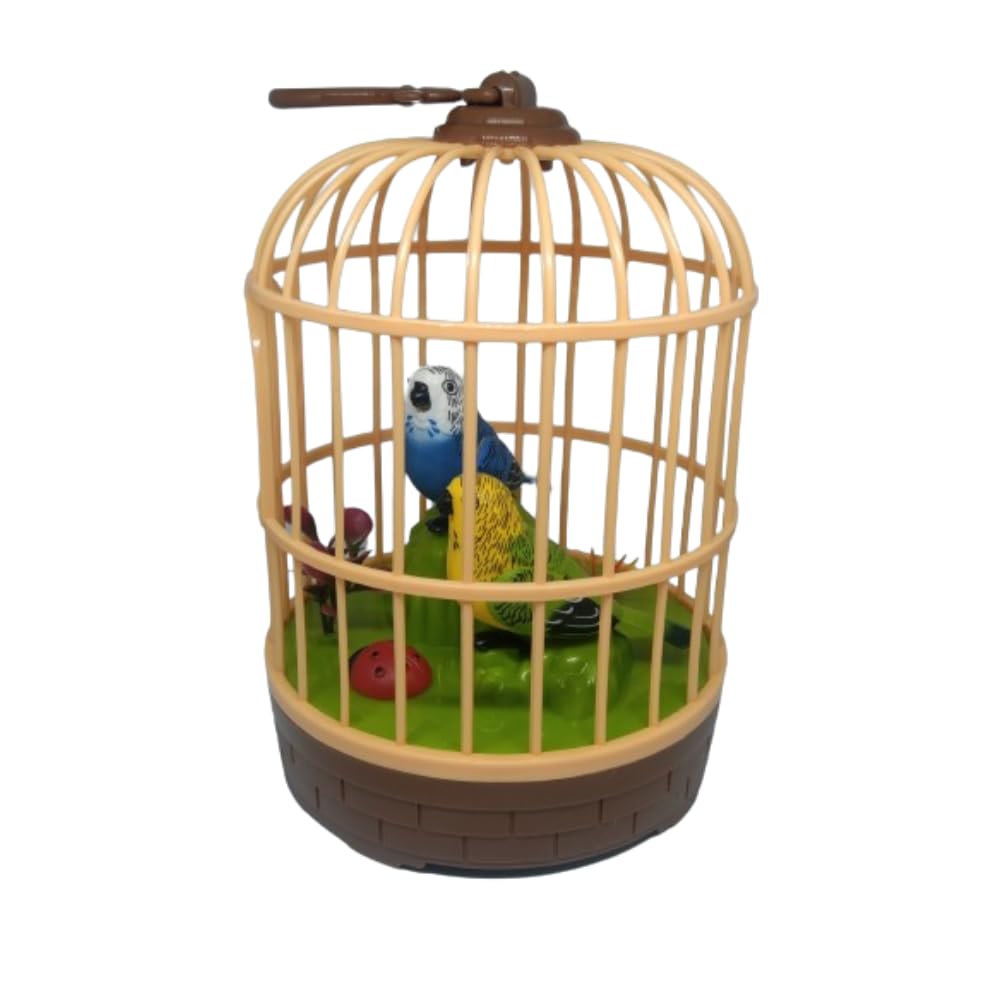 Battery Operated Singing & Chirping Bird Toy with Realistic Movements - Sensory Touch, Multi-Color Cage for Kids, Home Decor, Living Room Music (B0DCSG4T97) Amazon Price History, Amazon Price Tracker