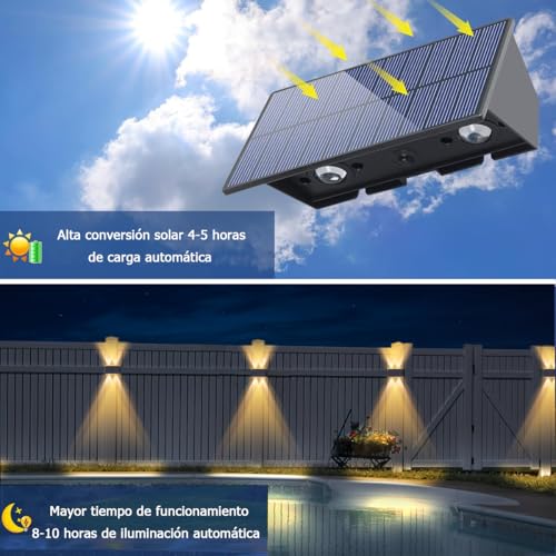 Farol LED solar para exterior 12 Imagen adicional