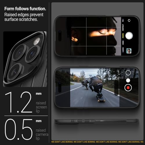 Image of CASEOLOGY by Spigen Dual Grip Mag for iPhone 16 Pro Case [Enhanced Grip Design] Magnetic Protection Back Cover Case for iPhone 16 Pro (TPU and PC | Onyx Black)