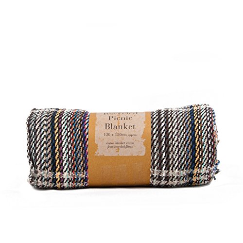 Country Club - Manta de picnic (algodón reciclado, 120 x 150 cm)