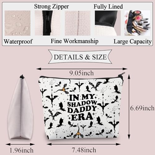 BDPWSS Fourth Book Makeup Bag Xaden Riorson Gift In My Shadow Daddy Era Gift Dragon Rider Gift Pedro P Fan Gift For Bookish (Shadow Daddy)2