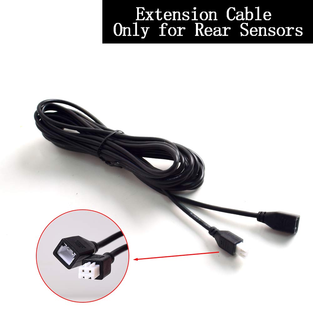 2.5M 8Ft Extension Cable for Car Auto Parking Radar Sensor Kit - Only for Rear Sensors
