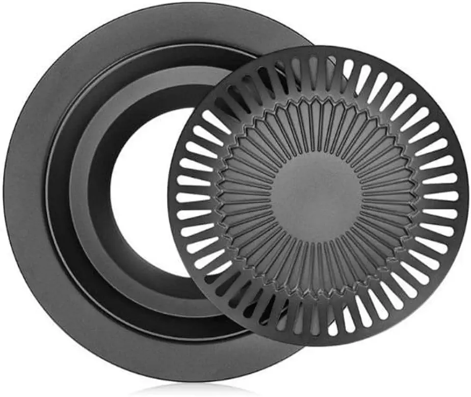 Churrasqueira de Fogão Sem Fumaça, 32 cm, Revestimento Cerâmico, Preta, para Gás/Elétrico/Indução