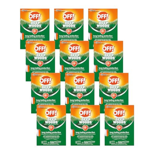 OFF! Deep Woods Insect Repellent Towelettes, 12 Count (Pack of 12)