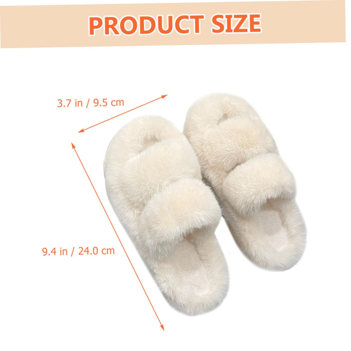 POPETPOP Pantofole Donna Peluche Calde e Comode per Casa in Gomma Antiscivolo, Stile Elegante e Morbido Pelliccia Bianca per Autunno e Inverno