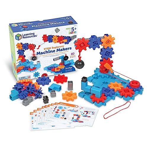 Learning Resources STEM Explorers Machine Makers - 60 Pieces, Ages 5+, Building Montessori Toys, Engineering Activities, Fine Motor Skills by Learning Resources - Used condition - US$18.21