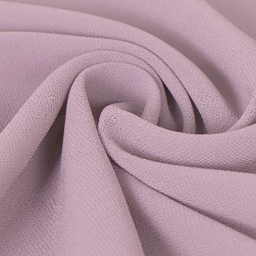 Image of LMVERNA Solid Color Bubble Chiffon Scarf for Women Fashion Soft Hijab Long Scarf Wrap Scarves