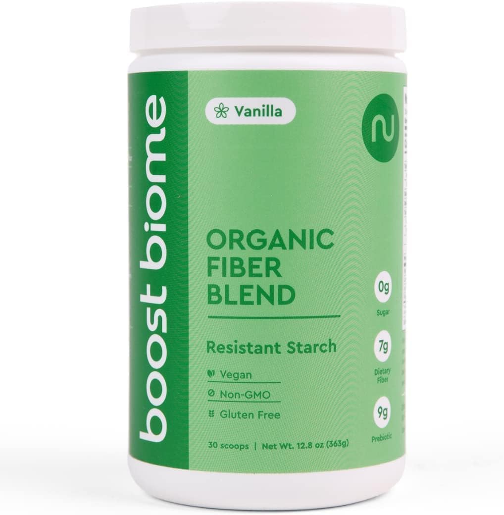 Boost Biome Fiber Supplement Organic Super Greens Powder