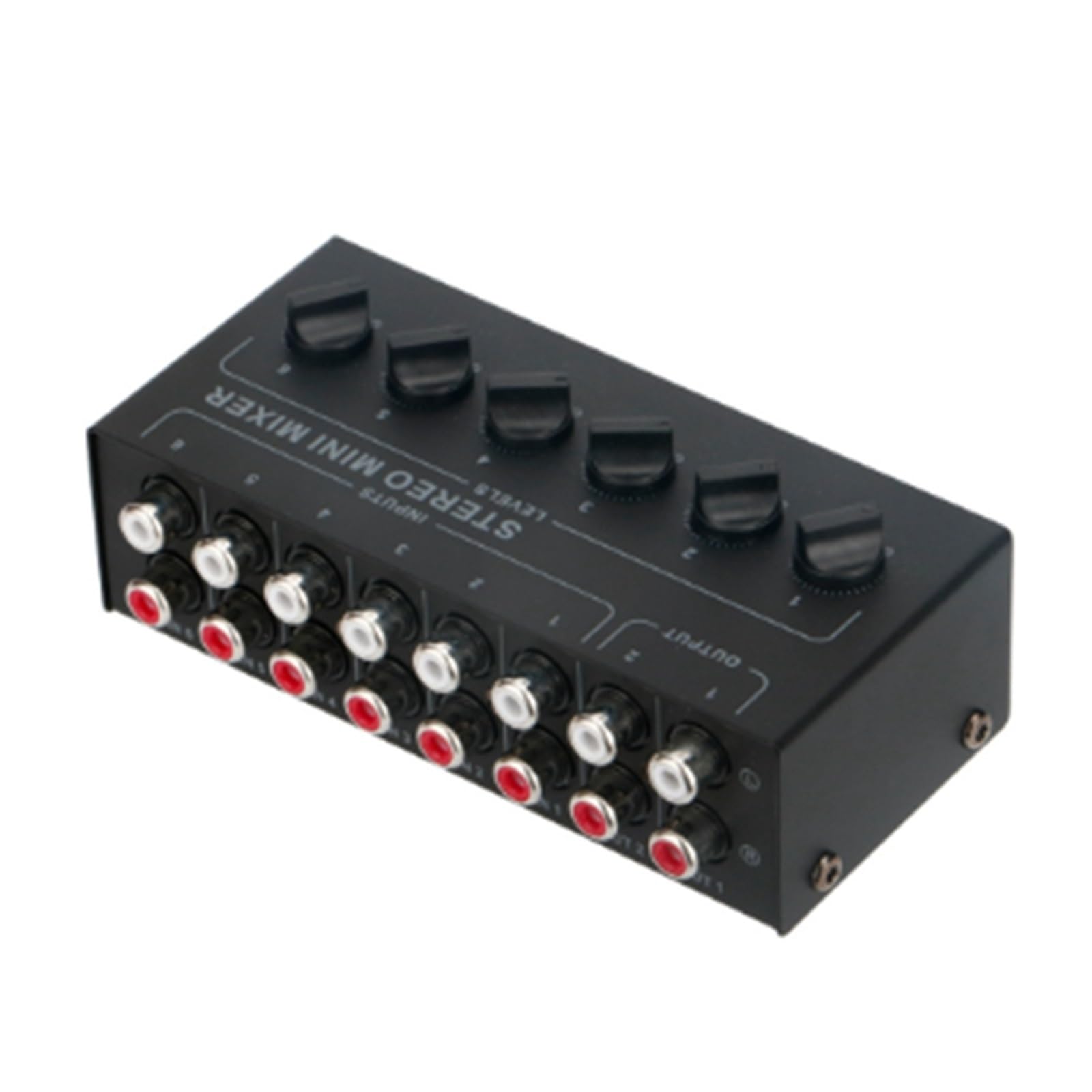 Channels Passive Mixer Mini Mixer Portable Sound Mixer RCA Input Ultra Low Noise for Live Studio