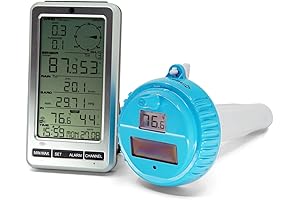 Ambient Weather WS-50-F007PF WiFi Smart Floating Pool, Spa, and Pond Thermometer with...