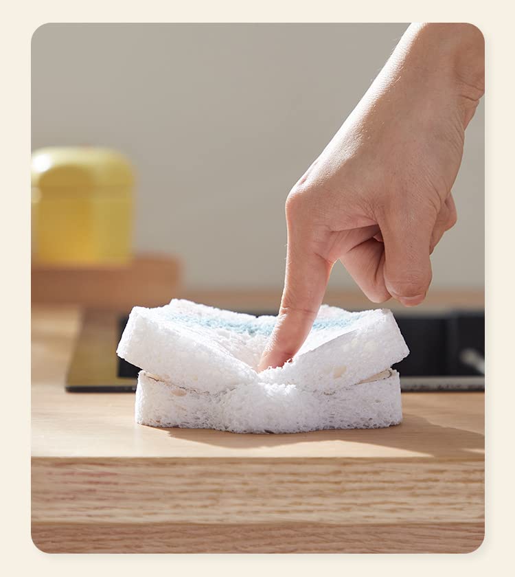 Amazon｜木材パルプスポンジ 木材パルプ綿 5枚セット 食器洗いスポンジ