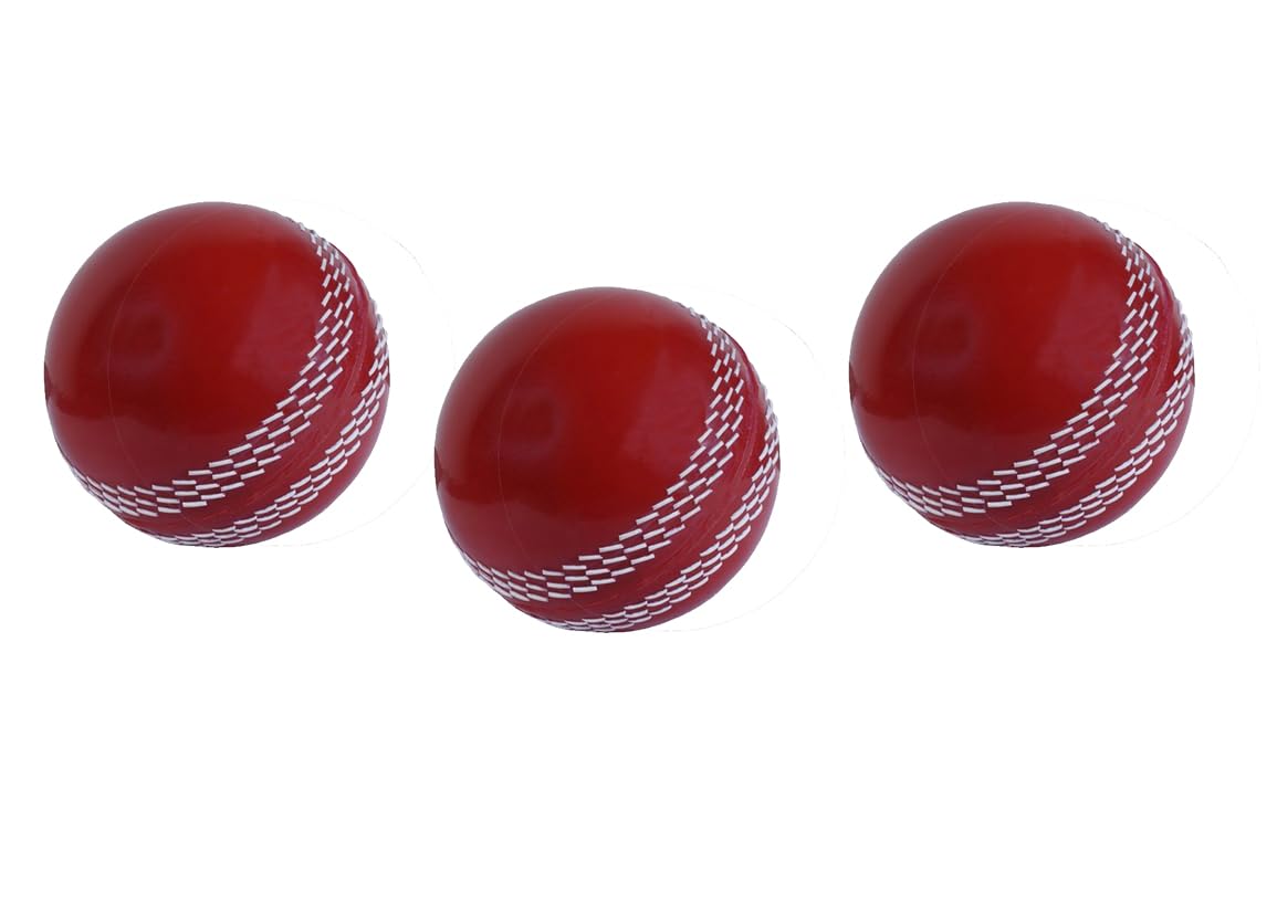 Onekbhalo Cricket Synthetic Ball Most Suitable Balls for in Door and Out Door, Red (3)-image-39
