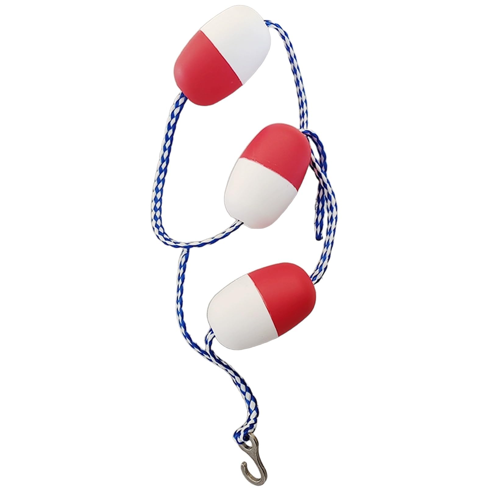 Tuoyibo A Swimming Pool Buoy Red White Floating Rope, 5M 6M 7M 8M 9M 10M 15M 23M Safety Rope Race Lane Divider, Buoy Line For Swimming S Separating Depths(L7.3m/24Ft)