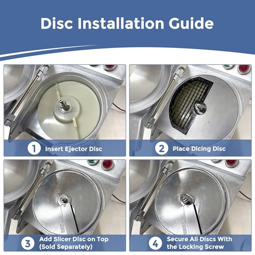 Image of TK Half Hopper Vegetable Chopper Replacement Disc - Universal Half Hopper - Dicing 10mm