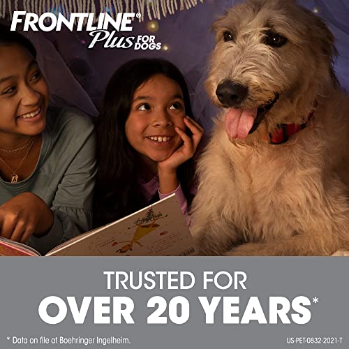 FRONTLINE Plus for Dogs Flea and Tick Treatment (Extra Large Dog, 89-132 lbs.) 3 Doses (Red Box) - Image 4