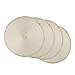 DII Round Woven PP PLACEMAT Gold Set/4, Champagne Piece