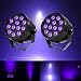 Gledto 2 Pack 36W 12 LEDs DJ Black Light UV LED Bar Wall Washer Light for Stage KTV Party Pub Club Disco Show Concert Celebration,Black